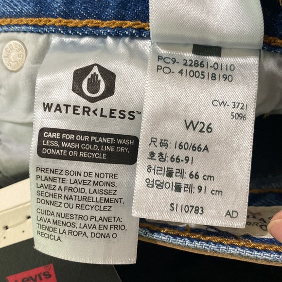 Levi’s Premium Wedgie Icon Fit cropped rigid denim jeans in medium wash sz 26 - Picture 15 of 15